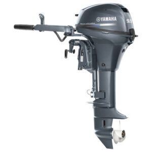 2002 Yamaha Tiller 9.9 HP High Thrust 2 Cylinder 4 Stroke 20″ Outboard Motor